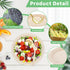 250 PCS Compostable Paper Plates Set, Sugarcane Utensils, Disposable Dinnerware Set, Eco Friendly Plates for Party