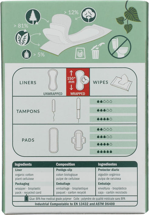 Natracare Normal Panty Liners - Eco-Friendly Protection