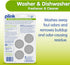 Plink Washer and Dishwasher Freshener and Cleaner - Prevents Residue, Removes Odors, Fresh Lemon Scent, 2 Packs of 4