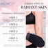 Seraphic Skincare Premium Exfoliating Mitt, Medium Viscose Fiber Korean Glove for Normal to Dry Skin, Body Exfoliator