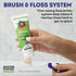 MOUTHWATCHERS Soft Flossing Folding Travel Toothbrush, Red, Ultra Clean, Good for Sensitive Teeth and Gums, by Dr.