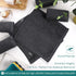 Wash Cloths 6 Pack - Super Soft Face Towel for Sensitive Skin, Reusable Makeup Remover Cloth, Dark Grey