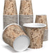 6 oz Paper Cups - Decorated Disposable Water Cups for Coffee and Tea, Office Use