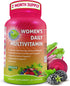 Women's Daily Multivitamin with Iron - Vegan Methylated Multivitamin for Women with