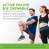 DAVINCI Labs Active Folate B12 Chewable | Dietary Supplement for Heart Health, Immune Function, 60 Chewable Tablets