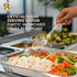 18 Pcs Clear Plastic Serving Utensils Set - 6 Serving Spoons, 6 Tongs, 6 Forks - Heavy Duty Disposable for Parties