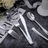 Liacere 200Pcs Silver Plastic Cutlery - 100 Forks, 50 Spoons, 50 Knives, Disposable Silverware for Parties