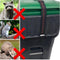Adjustable Garbage Can Security Strap, Heavy Duty Material, Black Garbage Strap