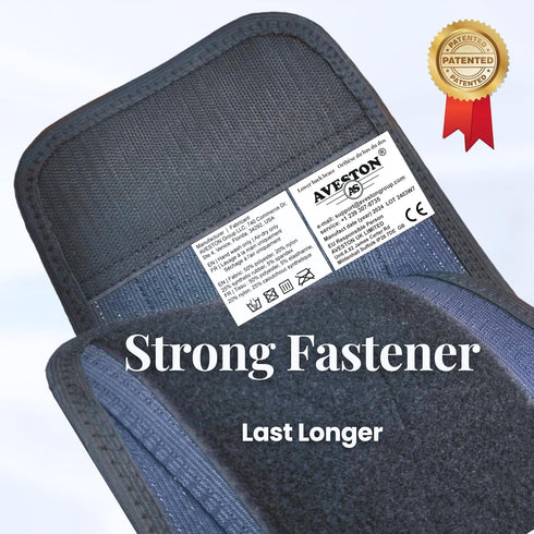 AVESTON Lower Back Brace for Back Pain Relief - Breathable Lumbar Support Belt for Men and Women, Large Size 38-45 inch