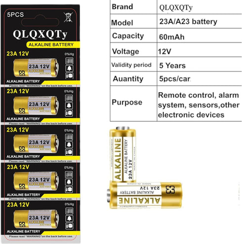 QLQXQTy 15pack A23 23A 23AE 12V Alkaline Battery