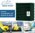 Dan River 100% Cotton Bar Mop Cleaning Kitchen Towels | Highly Absorbent, Quick Dry, Pack of 12, 16x19, Hunter Green