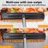 18" Heavy Push Broom for Outdoor Cleaning, 54" Long Handle for Deck, Driveway, and Garage