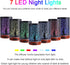 Essential Oils Diffuser, 150ML Aromatherapy Humidifier, Metal Cool Mist with 7 Colors Lights, Auto Off, Gift for Mom