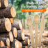KETWOD 120-Piece Set: 40 40 40 100% Commercial Natural Wooden Cutlery Forks, Knives, Spoons, compostable/biodegradable