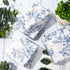 JarThenaAMCS 100 Sheet Floral Tissue Paper, Blue Gold Flower Berry Wrapping Paper for Wedding Birthday Baby Shower DIY