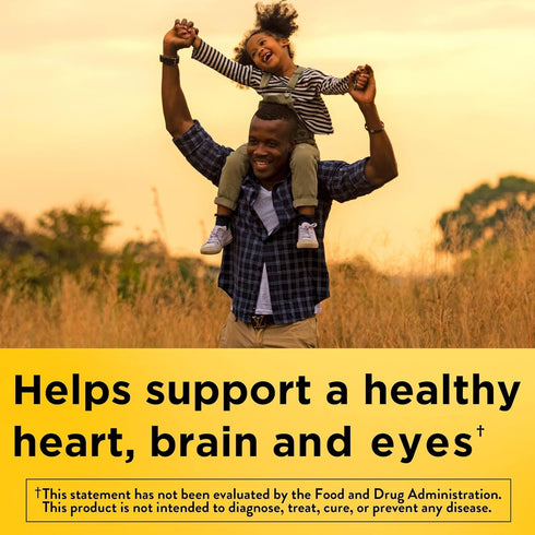 Nature Made Fish Oil Omega 3 Supplements - 1200 mg Softgels for Healthy Heart, Brain, Eye Support, 100 Softgels