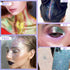 DAGEDA Body Glitter Gel, Roll-on Face Glitter for Mermaid Makeup, Holographic Hair Glitter Gel for Rave Party (Pink)
