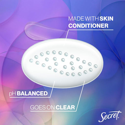 Secret Fresh Antiperspirant Deodorant for Women, 72hr Sweat & Odor Protection, Clear Gel, Berry Scent, 2.6 oz (Pack of