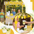LemonRoad 50 Set 32oz Summer Lemonade Stand Cups with Lids Straws Puncher Clear Plastic Drink Buckets with Flat Lids