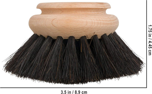 Redecker Horsehair Replacement Head - 2-Inches, Made with Untreated Beechwood