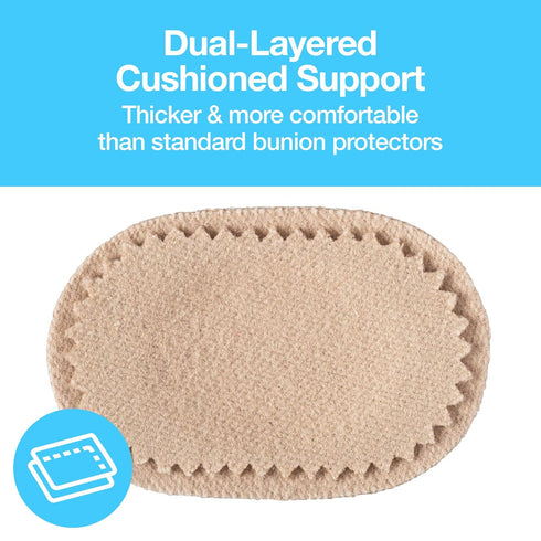 ZenToes Bunion Pain Relief Pads, 48 Cushions, Water-Resistant Self-Stick Adhesive for Men and Women