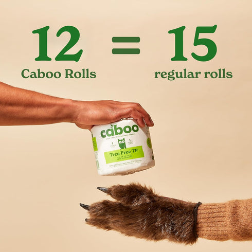 Packaging, 2 Pack 12 300 Caboo Tree Free Unbleached Toilet Paper | Plastic Free Septic Safe, Eco Friendly, Chemical