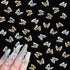 Juome Nail Charms, 40 Pcs 3D Butterfly Shape Charms for Nail Art Decorations