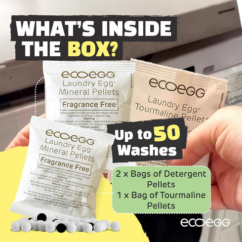 Laundry Egg Refill, Fragrance Free, 50 Loads