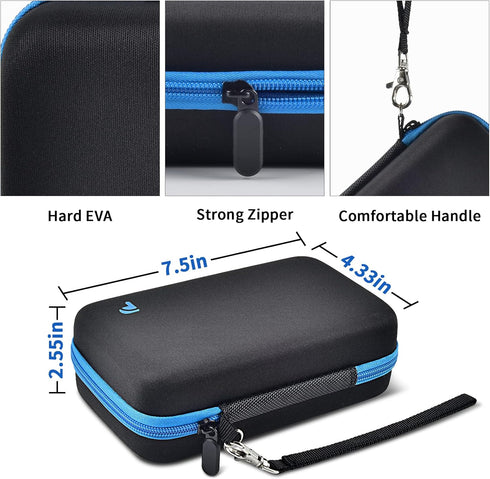 PAIYULE Travel Case for Gillette Heated Razor, Starter Shave Kit Storage Holder, Blue