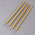 KALLORY Metal Cuticle Pusher Set, Stainless Triangle Nail Scraper Gel Polish Remover Tool (4 Pcs, Silver)