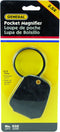 General Tools Pocket Magnifier, 2.5X Power, Black, with Simulated Leather Case, 532