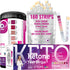 Nurse Hatty 160ct Ketone Urine Test Strips COMPLETE KIT | XL Strips | Urinalysis for Ketogenic, Low-carb, Paleo, Keto
