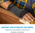 WS6 OrthoSleeve Compression Wrist Sleeve/Carpal Tunnel Wrist Brace, Supports Pain and Strain and Fatigue