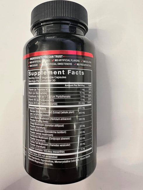 Force Factor Forebrain Focus Brain Booster - 60 Capsules, Nootropic Brain Support Supplement for Clarity & Concentration