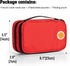 CURMIO Insulated Insulin Cooler Travel Case, Double Layer Storage Bag for Diabetic Supplies, Red, Empty Bag Only