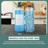 Set 8 2 Pack 32oz Lou & Rae Laundry Detergent Dispenser w/ Waterproof Labels - PET Plastic Fabric Softener Dispenser