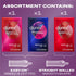 Pack, 3 Count Durex Pleasure Assorted Premium Lubricated Condoms