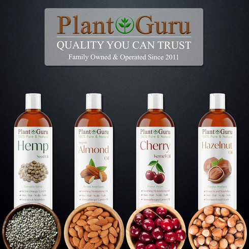 Hemp Seed Oil 16 oz. Virgin, Unrefined 100% Pure Natural - Moisturizer for Skin, Body, Hair, Massage & Acne!