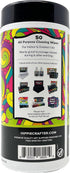 Paint & Art Wipes, Heavy Duty Cleaner for Epoxy Glue Stains, Latex, Acrylic on Plastic, Metal, Wood Surfaces (50 Pcs)