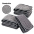 Whaline Spa Facial Headband Wrap, Terry Cloth Headband 4 Counts Stretch Towel for Bath, Makeup and Sport (Gray)