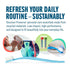 Preserve POPi Shave 5 Razor System, Made with Recycled Ocean Plastic, 5-Blade Cartridge, Coral Pink