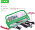 Rough Enough TSA Approved Toiletry Bag, Small Clear Travel Makeup Case Pouch Organizer with Zipper, Green