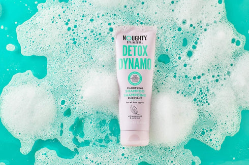 Noughty 97% Natural Detox Dynamo Clarifying Shampoo, Refreshing Hair Care with Peppermint and Sorrel Leaf