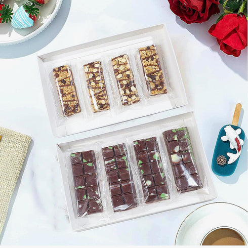 JCXGRVC 50Pack 3x6Inches Packaging Granola Bar Bags Dubai Pistachio Chocolate Bags Cakesicle Bag Rice KrispiesTtreats