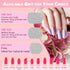 Professional Nail Files - 12pcs Emery Board Nail Files for Natural & Acrylic Nails (100/180/240 Grit)