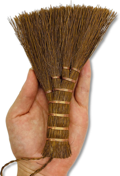 KAKURI Large Bonsai Broom Brush, 6.3" Professional Gentle Big Broom, Japanese Bonsai Tool