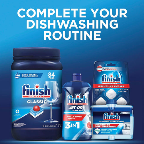 FINISH Classic Dishwasher Detergent - Powerball Dishwashing Tablets, 84 Count