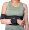 Wonder Care Left Right Shoulder Immobilizer Arm Sling Elastic Brace for Clavicle Dislocation, Black, Size 4