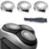 HQ8 Replacement Heads for Philip Aquatec Electric Shaver, New Upgraded Razor Blades for Multiple Models, 3-Pack