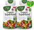 Organic Superfood Greens Fruits and Veggies Complex - Dietary Supplement with 14 Greens & 14 Fruits & Vegetables,